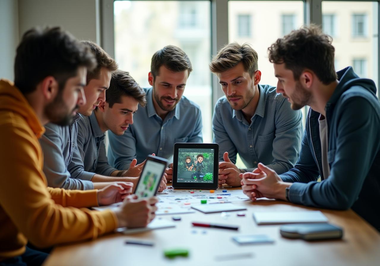 チームミーティングの様子